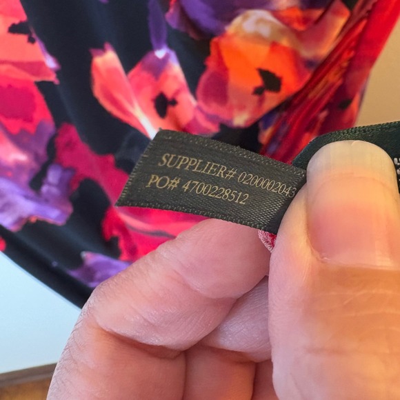 Lauren Ralph Lauren Floral Dress Women's Size 10 Sleeveless Ruched - Picture 8 of 9